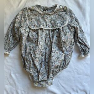 Floral Long Sleeve Baby Romper